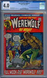CGC 4.0 WEREWOLF BY NIGHT #1 PLOOG COVER 1972 1ST SERIES - Picture 1 of 1