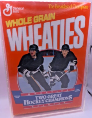 Caja de cereales Wheaties 1993 - Jaromir Jagr y Mario Lemieux en la parte delantera Foto 1 de 3