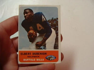 vintage 1962 FLEER card #14 --ELBERT DUBENION, bills, halfback - Picture 1 of 2