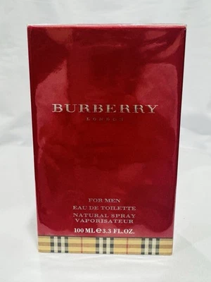 Burberry LONDON for Men 100ml 3.3 oz EDT Natural Spray New SEALED Authentic Rare - Image 1 of 4