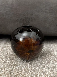 Dunster Pottery Posey Vase Great Condition Black/Brown Glazed 4.5 Inches Approx - Picture 1 of 24