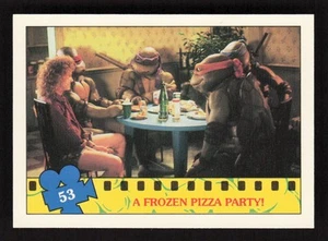 A Frozen Pizza Party! 1990 Topps Teenage Mutant Ninja Turtles: The Movie #53 - Picture 1 of 2