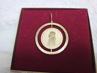 Adorno de Navidad Casa Blanca 1984 tema paz y amistad, caja original Foto 1 de 4