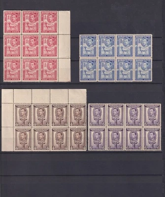 SOMALILAND. 1938. SG 94/98. BLOCKS OF 6/24. MOSTLY MNH** TOTALLY 5 T  STAMPS - Image 1 of 2