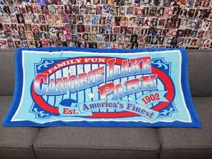 28"x55" Canobie Lake Park Amusement New Hampshire Souvenir Beach Pool Towel EUC - Picture 1 of 4