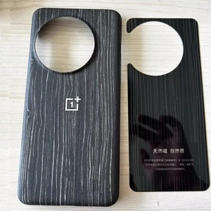 Wood Grain Magnetic Half-pack Case OnePlus 13 Official Original Slim Back Cover - Picture 1 of 15