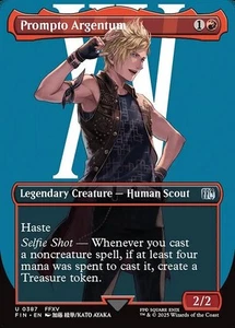 Tarjeta mágica Prompto Argentum Magic The Gathering Final Fantasy U casi nueva x1 - Imagen 1 de 1