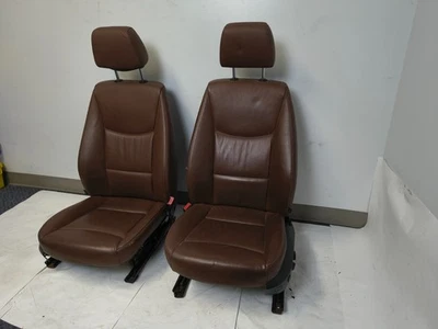 Conjunto de cojín de asiento delantero izquierdo y derecho BMW 328i 2007-2010 cuero marrón OEM Foto 1 de 4