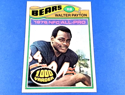 1977 TOPPS FOOTBALL #360 WALTER PAYTON HIGH GRADE NEAR MINT NRMT - Image 1 of 4