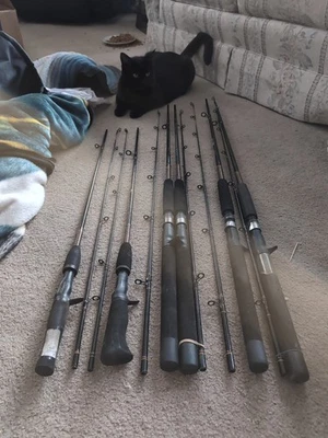 6 cañas de pescar Shakespeare Ugly Stik Casting CAL1102 7' 6'6" 5'6" Foto 1 de 4