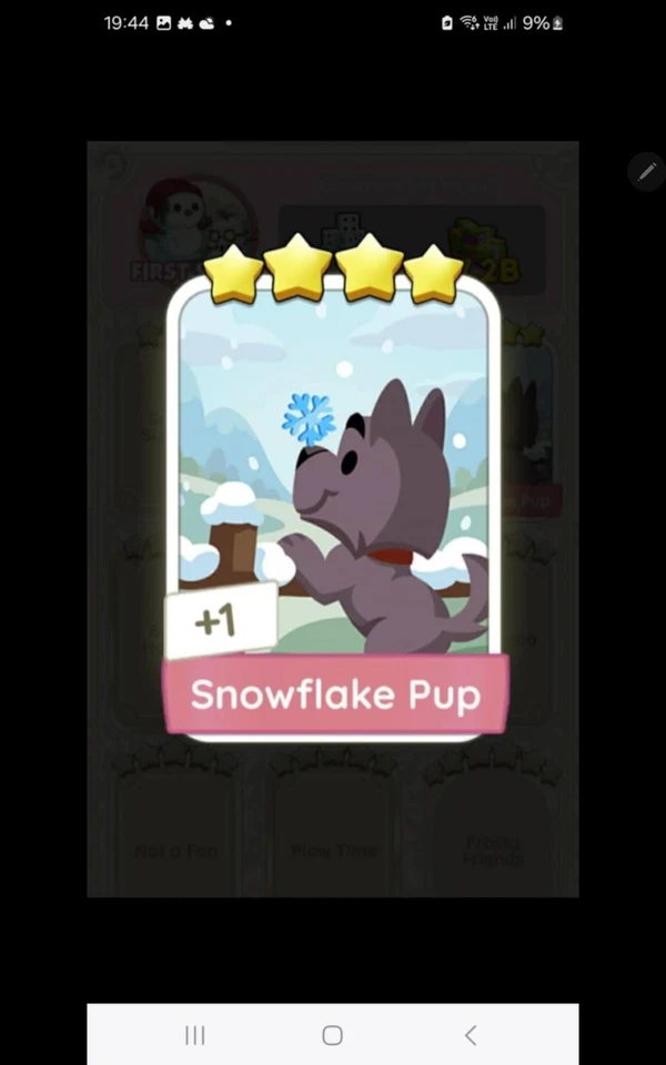Monopoly Go Cards Snowflake Pup - Image 1 of 1