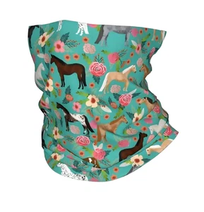 Horse Pony Colourful Print Neck Warmer, Scarf, Face cover, Horsey gift, NEW - Picture 1 of 1