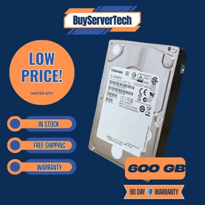 Toshiba AL13SEB600 600GB 10k RPM 6Gb/s 2.5" SAS Drive not for laptop or PS4 NEW - Picture 1 of 1