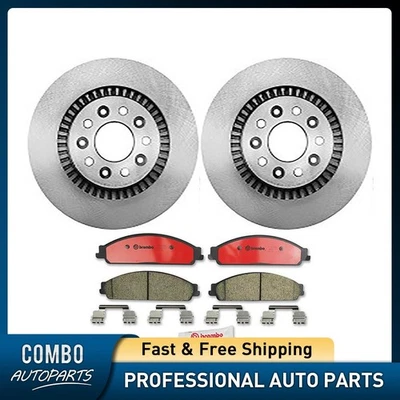 Juego de pastillas de freno de disco delanteras rotor de freno de disco para Ford Taurus 2008-2008 Foto 1 de 4