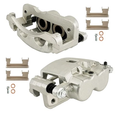 Juego de 2 pinzas de freno delanteras con soporte para Chevrolet Silverado 1500 2000-2004 Foto 1 de 4