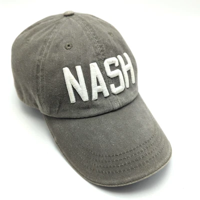Nash Sombrero Gris Ajustable Correa Trasera Gorra Algodón Foto 1 de 4