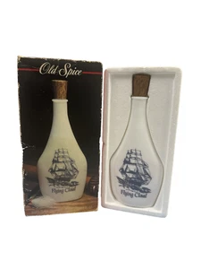 Vintage Old Spice dopobarba nave fiaschetta decanter nuvola volante 6 oz NOS 1988 1980s - Foto 1 di 7
