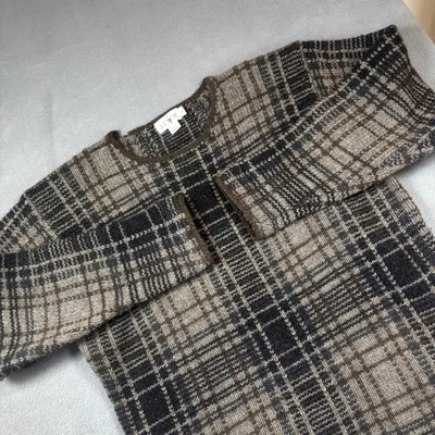 Suéter De Colección J Crew Para Hombre Mediano Marrón Lana A Cuadros Manga Corta Años 90 Remero Foto 1 de 4