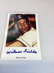 Wilmer Fields Signed - Ron Lewis Negro Leagues Postcard Autograph - Picture 1 of 2