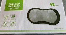 1byone Shiatsu Massage Pillow Massager with Heat Balls and Car Adapter Neck&Back