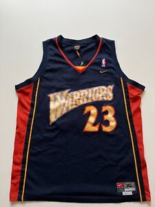 Vintage Nike Golden State Warriors Jersey Mens XL Blue Jason Richardson Sewn NBA