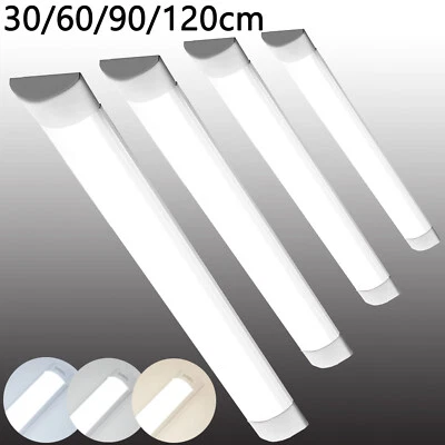 LED Feuchtraumleuchte Röhre 30/60/90/120cm Wannenleuchte Garage Deckenleuchte - Bild 1 von 4