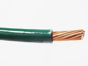 THHN THWN 6 AWG GAUGE GREEN NYLON PVC STRANDED COPPER  BUILDING WIRE 30' - Picture 1 of 1