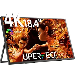 UPERFECT 18.4" Portable Monitor 3840x2160 4K Gaming Monitor USB-C Monitor Screen - Picture 1 of 10