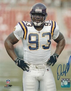 John Randle Minnesota Vikings acción firmado 8x10 - Imagen 1 de 1