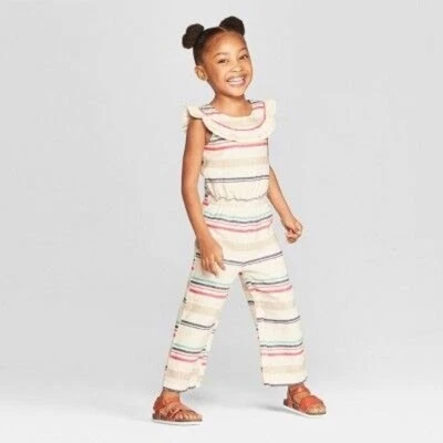 NWT Genuine Kids Osh Kosh B’gosh Stripe Baby Girls Jumpsuit Size 2T NEW - Image 1 of 4