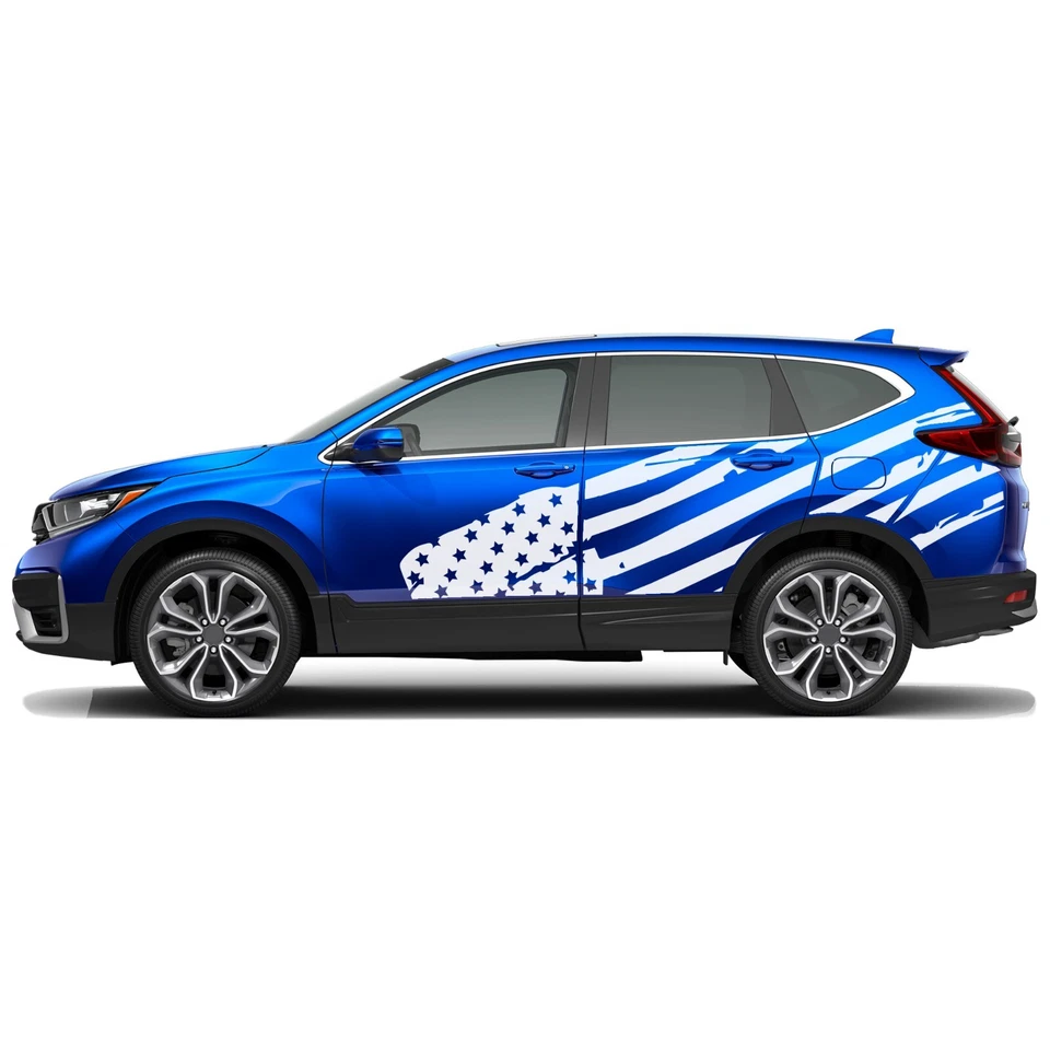 Calcomanía adhesiva gráfica bandera de Estados Unidos grande trasera compatible con Honda CR-V Foto 1 de 3