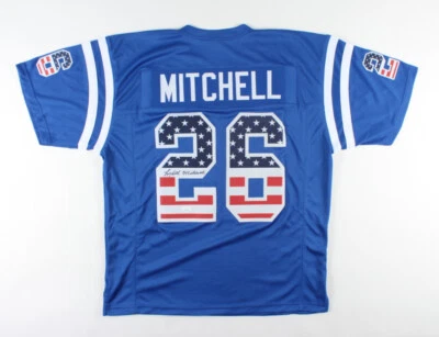 Lydell Mitchell Colts Signed Custom USA Jersey (JSA COA) Baltimore Running Back - Image 1 of 4