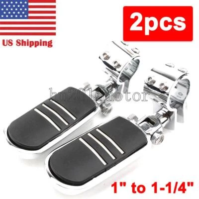 Reposapiés de carretera de 1"-1 1/4" para Yamaha V Star 650 250 950 1100 1300 Classic Foto 1 de 4