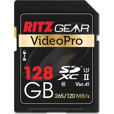 Ritz Gear Extreme Performance Video Pro 128GB Ultra HD SDXC U3 V60 Memory Card - Image 1 of 4
