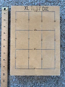 VTG ELLISON EDUCATIONAL WOOD DIE CUT (XL TEST DIE) FREE USA PRIORITY SHIP - Picture 1 of 5