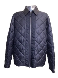 Dunhill Quilted Black Leather Collar Jacket “L” Brand New - Picture 1 of 7