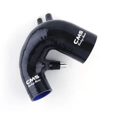 CMS Black Silicone Air Intake Hose for Fiat Abarth 500 595 695 1.4L Turbo Jet - image 1 of 4