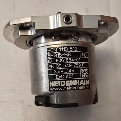 Used HEIDENHAIN encoder ECN 1113 512 5PS15-R8 ID:606 684-01 test good - Image 1 of 4