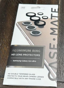 Case-Mate Aluminum Ring HD Lens Protectors for Samsung Galaxy S24 Ultra - Black - Picture 1 of 1