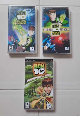 Sony PSP Ben 10 PAL Used Game Set of 3 Games With 2 Manuals Tested - Image 1 of 4