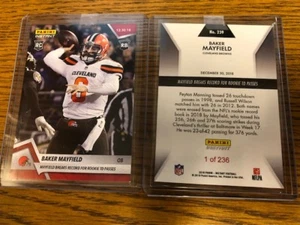 2018 Panini Instant NFL #239 Baker Mayfield Cleveland Browns Rookie Card SP /236 - Picture 1 of 1