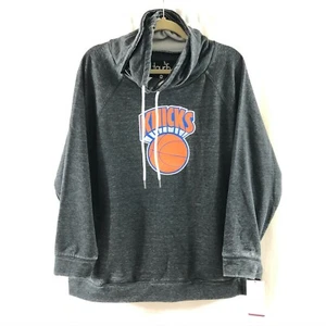 NBA New York Knicks Womens Sweatshirt Harwood Classics Throwback Retro Gray 2X - Picture 1 of 5