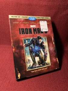 IRON MAN 3 3D + Blu-Ray + DVD + Digital W/ Slipcover MARVEL Ships Free - Picture 1 of 8