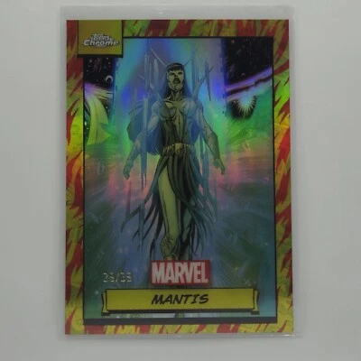 2024 TOPPS CHROME MARVEL "MANTIS" SSP Human Torch Refractor 29/39  - Image 1 of 2
