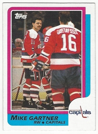 1986-87 TOPPS HOCKEY #59 MIKE GARTNER - NEAR MINT- - Image 1 of 1