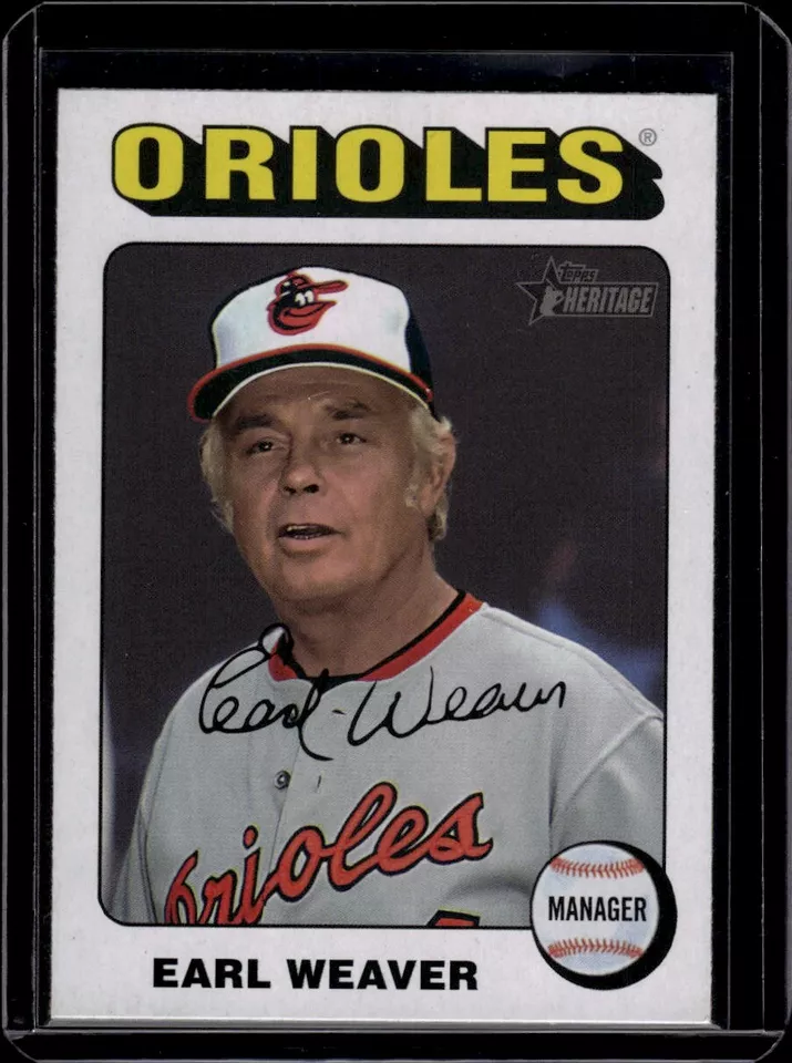 2024 Topps Heritage #153 Earl Weaver White Border - Image 1 of 2