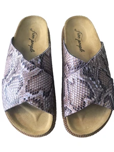 Free People Sandal Slide Platform Footbed Snakeskin EU 36 - Picture 1 of 8