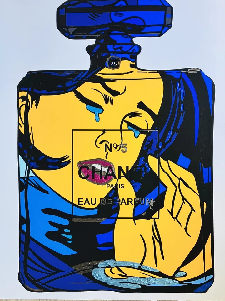 Arte callejero original pintura mixta sobre papel arte Mr Clever 24x30 Foto 1 de 1