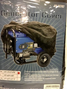 Generator Cover For Outside Porch Shield Waterproof, Heavy duty cover Medium BLK - Picture 1 of 2