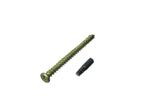 Nuove 200 x viti per telaio in calcestruzzo 7,5 x 182 mm con tappi e una punta torx in omaggio - una - Foto 1 di 1